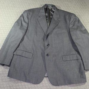 Stafford Grey Wool Suit Jacket Sport Coat 46S